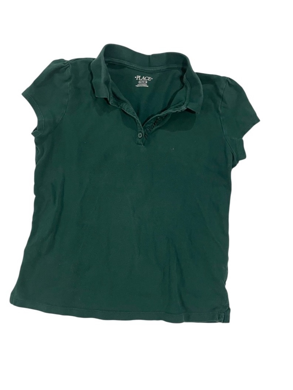 Place Girls Dark Green Short Sleeve Polo